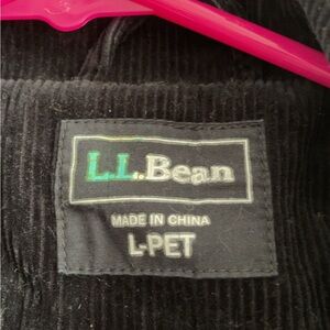 L.L. Bean Classic Black Corduroy Outerwear